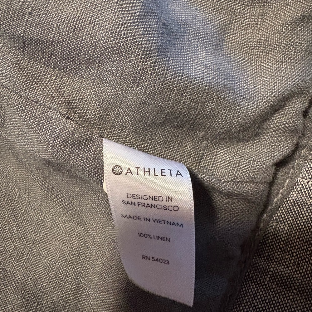 Athleta Flint Gray Linen Jacket - Picture 7 of 8
